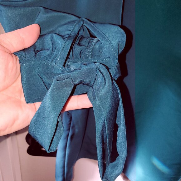 Mud Pie Green Merritt Flounce Women's Dress- Sz Small - Picture 4 of 6